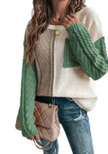 Color Block Knit Sweater