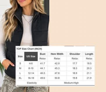 Black Textured Quilted Vest