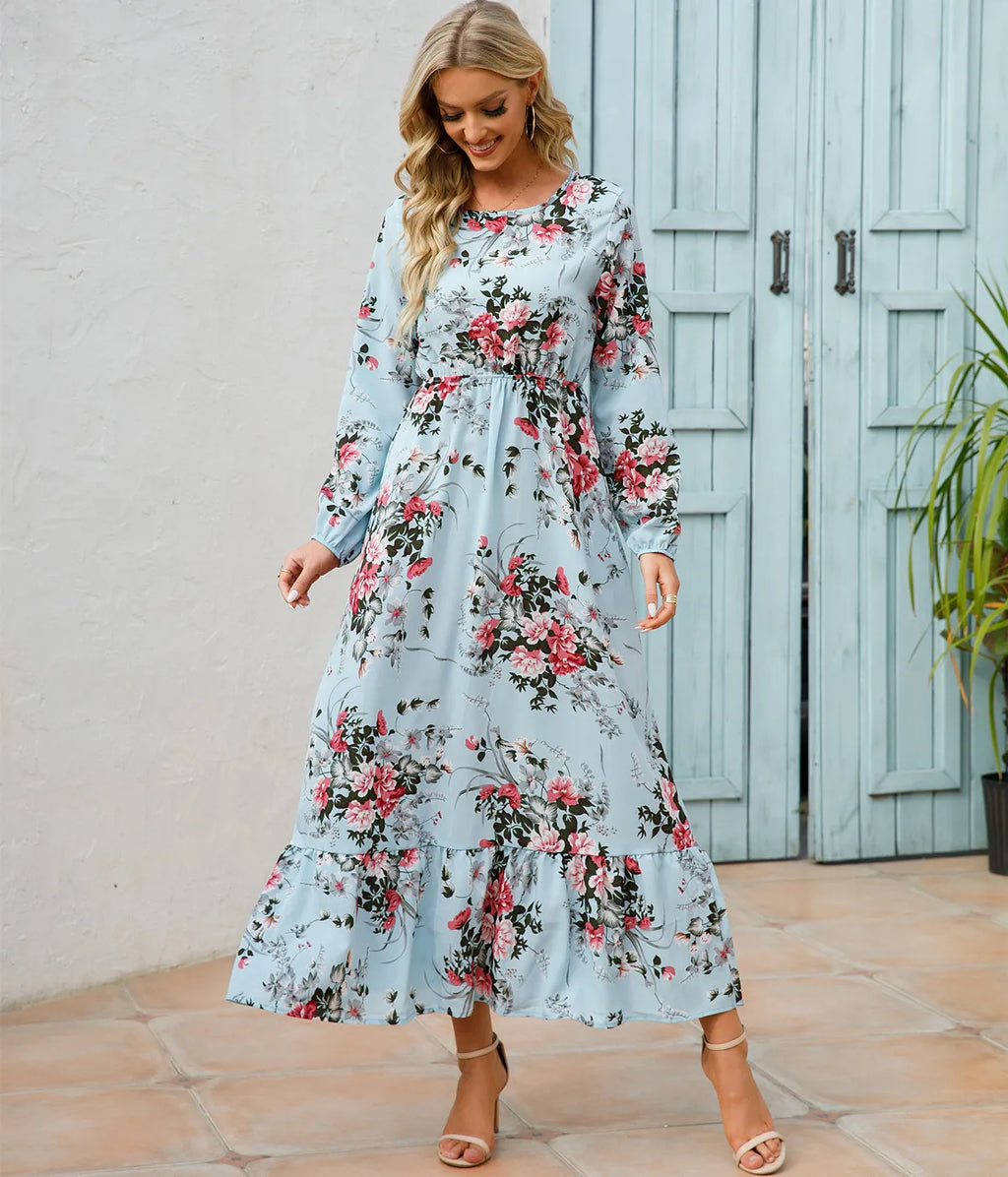 Floral Printed Maxi Dresses