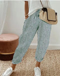 Loose Stripe Casual Pants